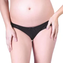 Cache Cœur Culottes De Grossesse|Culottes Et Shortys-Tanga de grossesse MOSAIC Noir