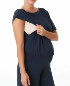 Cache Cœur Chemises Et Tops D'allaitement|Pyjamas & Homewear-Top de grossesse et d'allaitement Origin indigo