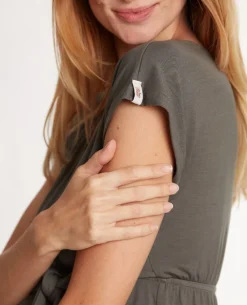 Cache Cœur Homewear|Chemises Et Tops D'allaitement-Tunique de grossesse et d’allaitement Origin kaki